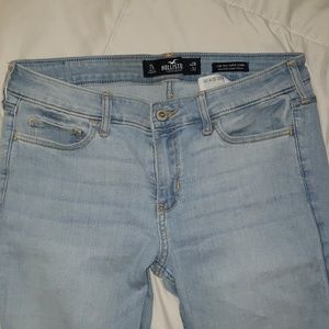 Blue white washed jeans